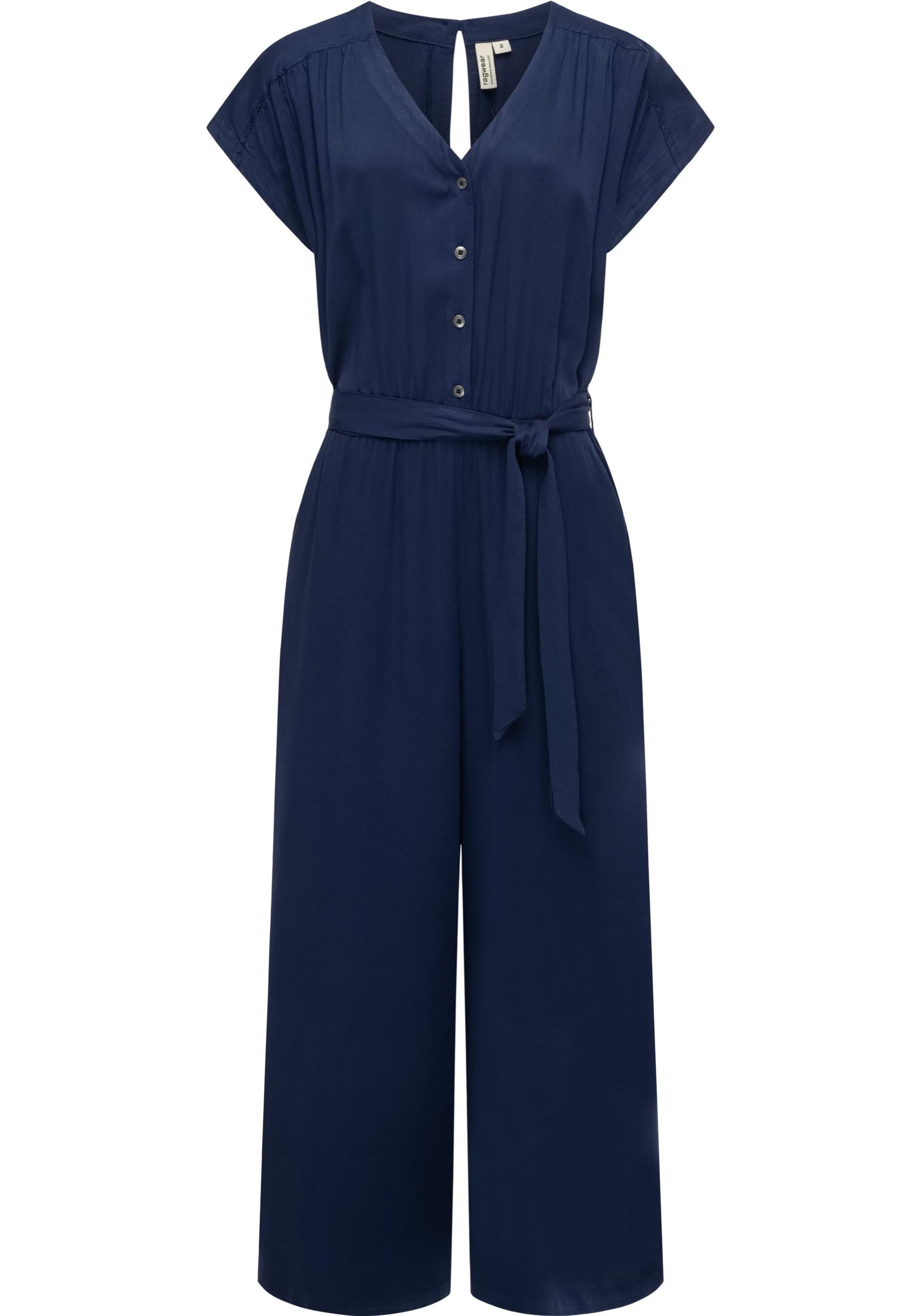 Ragwear Jumpsuit "Glina", Langer Damen Overall mit Bindegürtel an der Taille