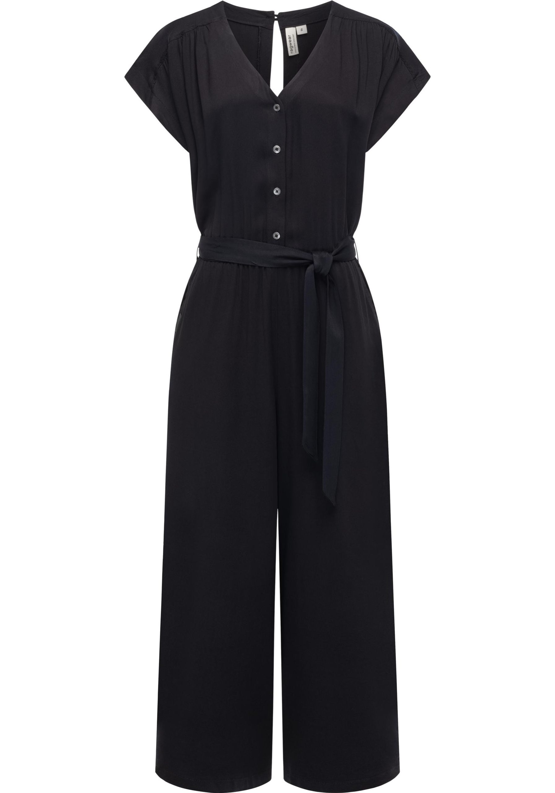 Ragwear Jumpsuit "Glina", Langer Damen Overall mit Bindegürtel an der Taille