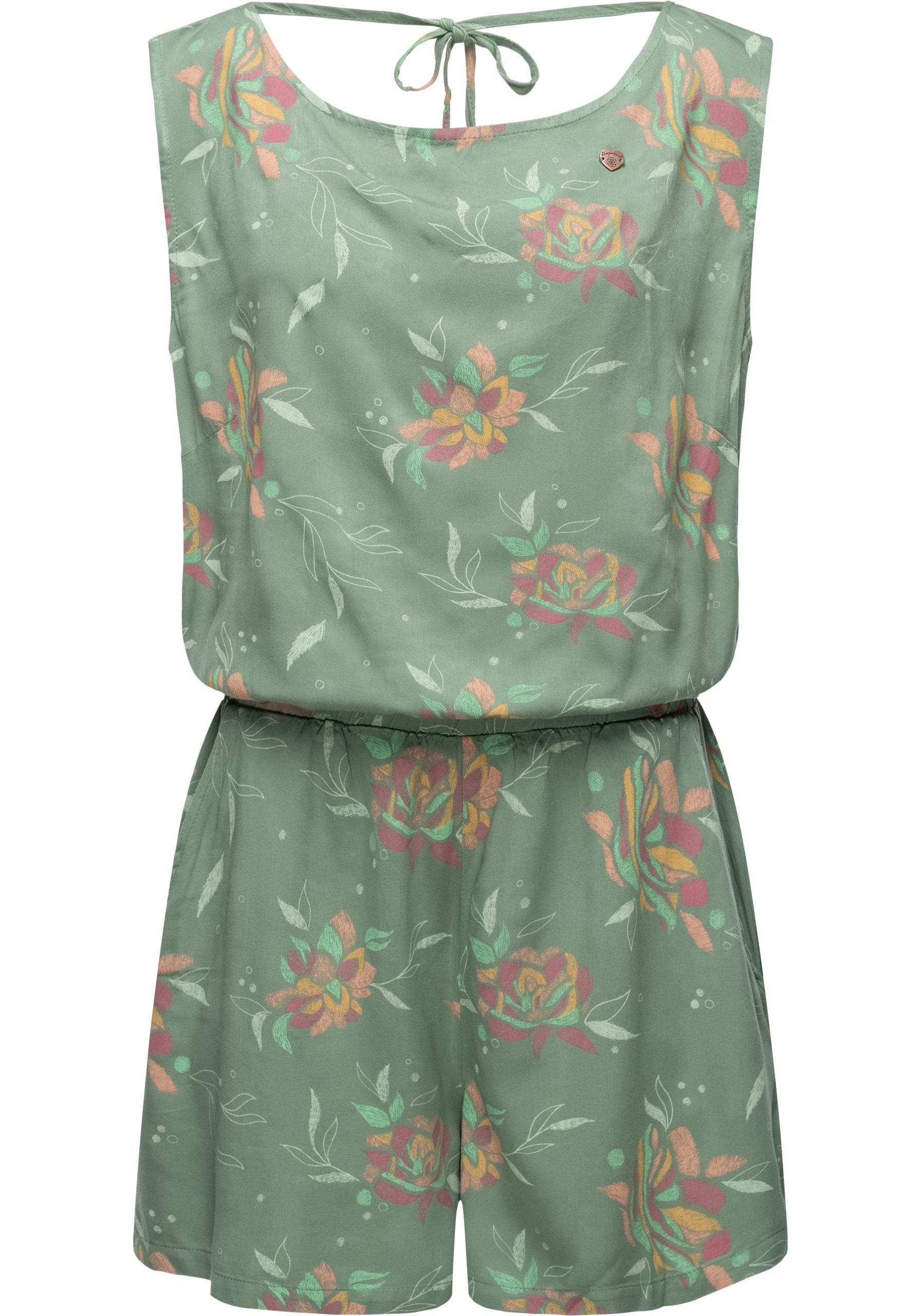 Ragwear Jumpsuit "Zella Print", schicker, kurzer Damen Overall mit Alloverprint