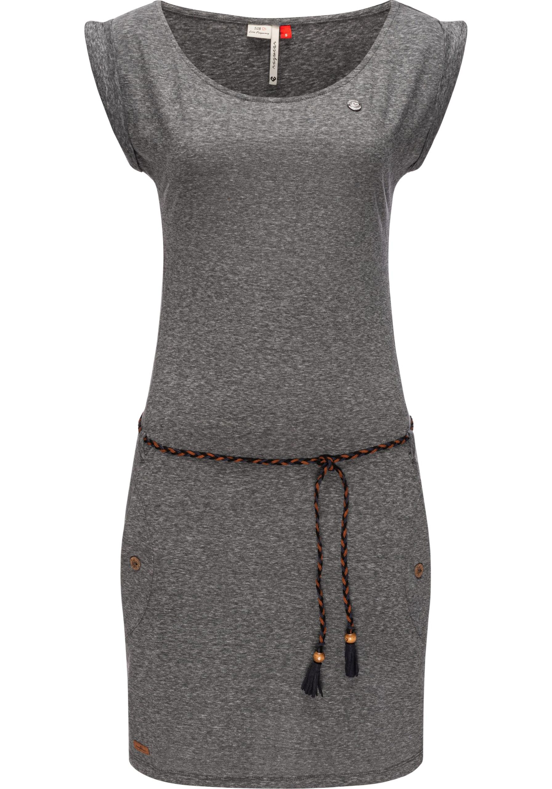 Ragwear Shirtkleid "Tag", leichtes Jersey-Kleid in melierter Optik
