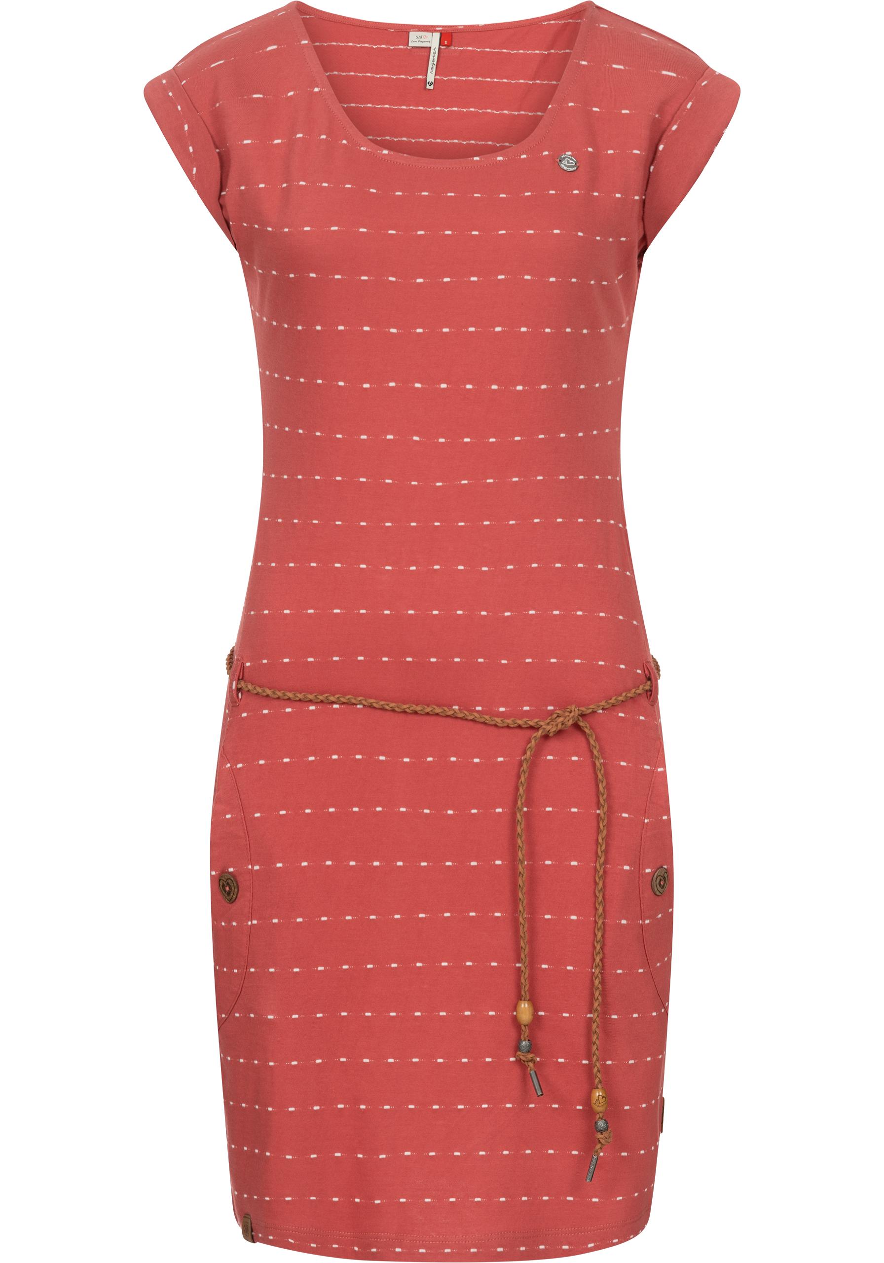 Ragwear Sommerkleid "Tag Stripes Intl.", leichtes Jersey Kleid mit Streifen-Muster