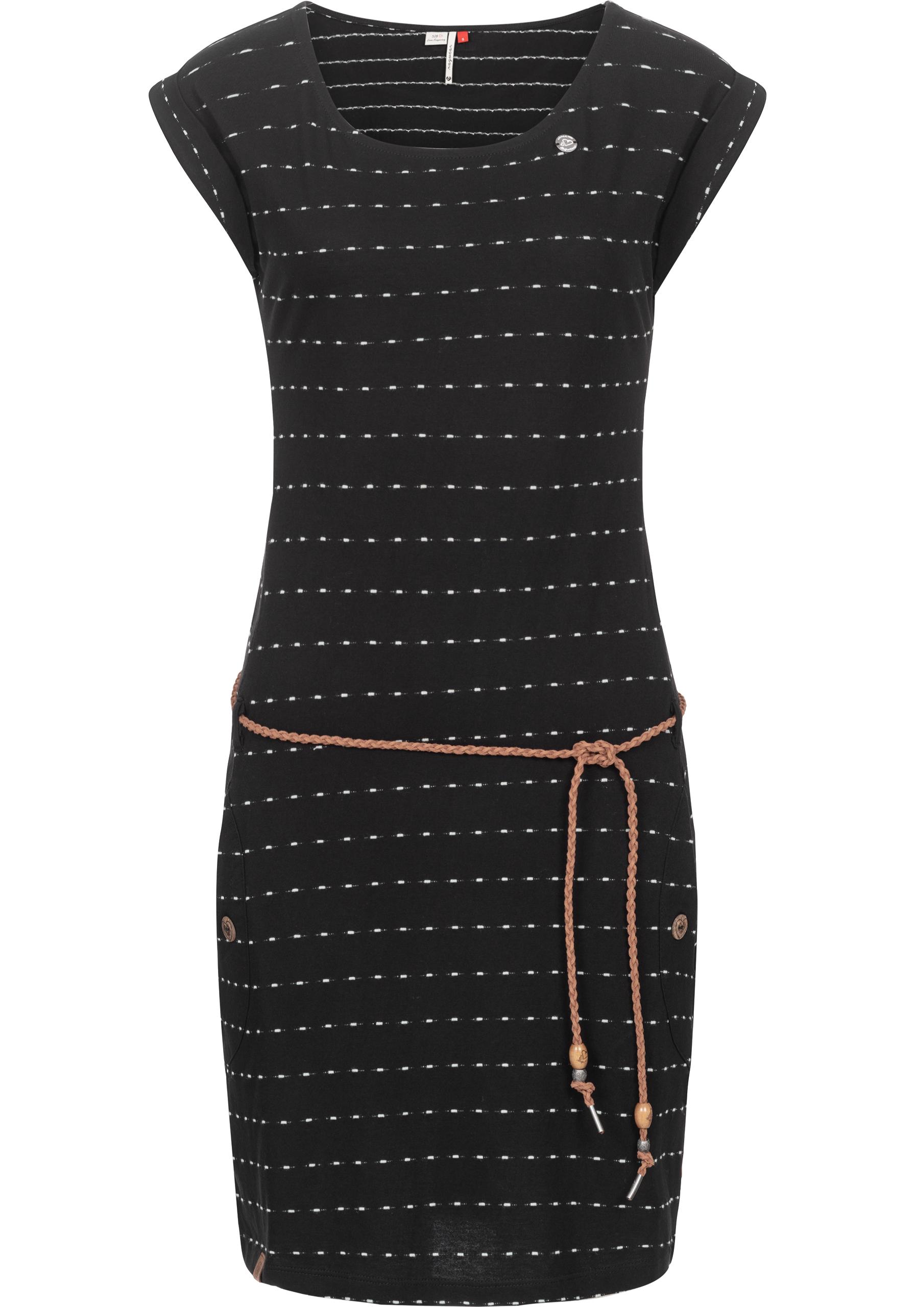 Ragwear Sommerkleid "Tag Stripes Intl.", leichtes Jersey Kleid mit Streifen-Muster