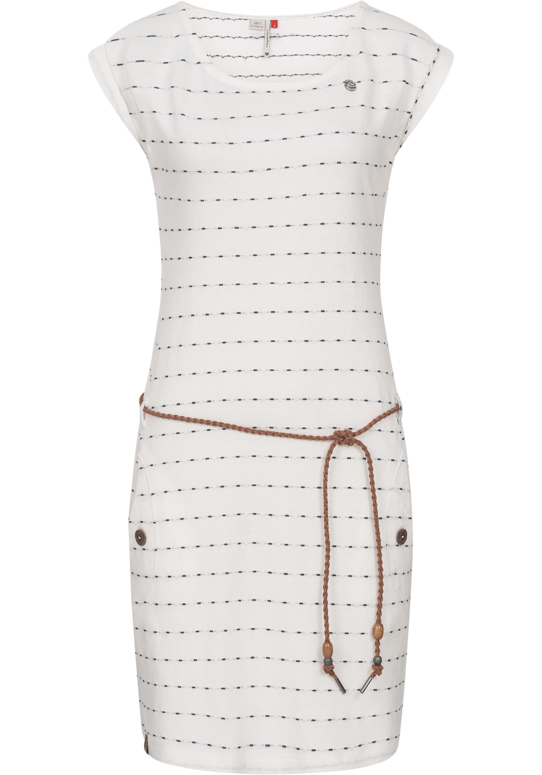 Ragwear Sommerkleid "Tag Stripes Intl.", leichtes Jersey Kleid mit Streifen-Muster
