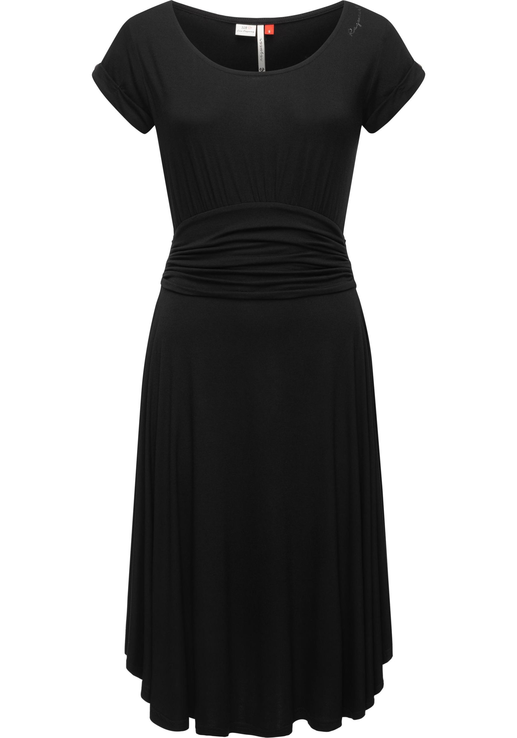 Ragwear Sommerkleid "Yvone Solid", leichtes Jersey-Kleid mit Taillengürtel