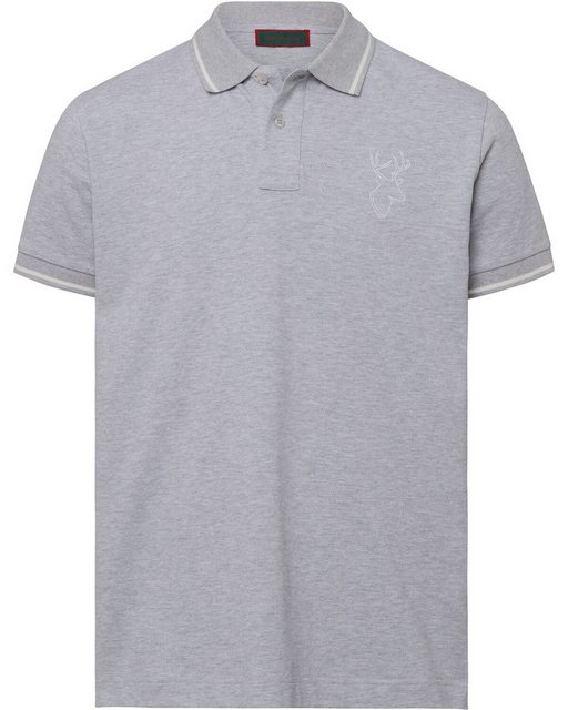 Reitmayer Poloshirt Piqué-Poloshirt mit Hirsch