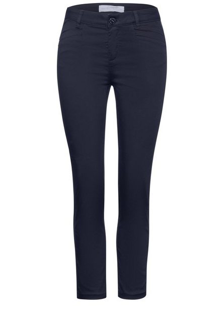 STREET ONE Stoffhose - Chino Hose Casual Fit - Basic Stoffhose - 7/8-Satinhose