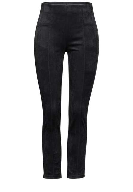 STREET ONE Stoffhose - Hose - Skinny Fit Hose - Hose im Verlours-Look