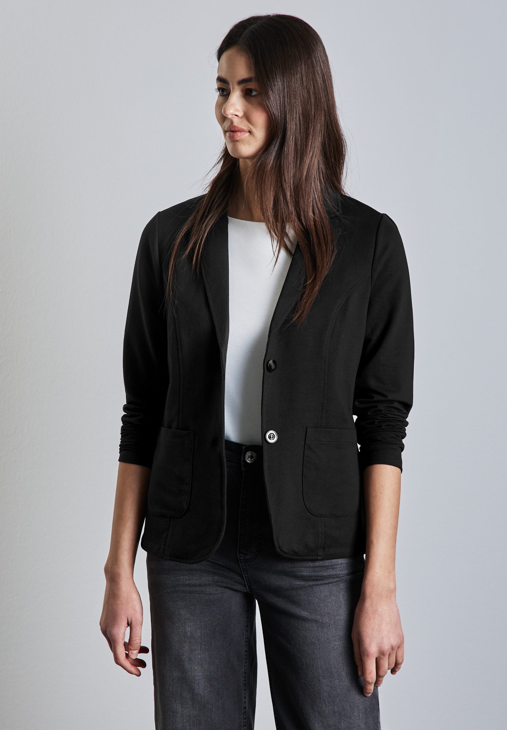 STREET ONE Sweatblazer, mit aufgenähten Taschen