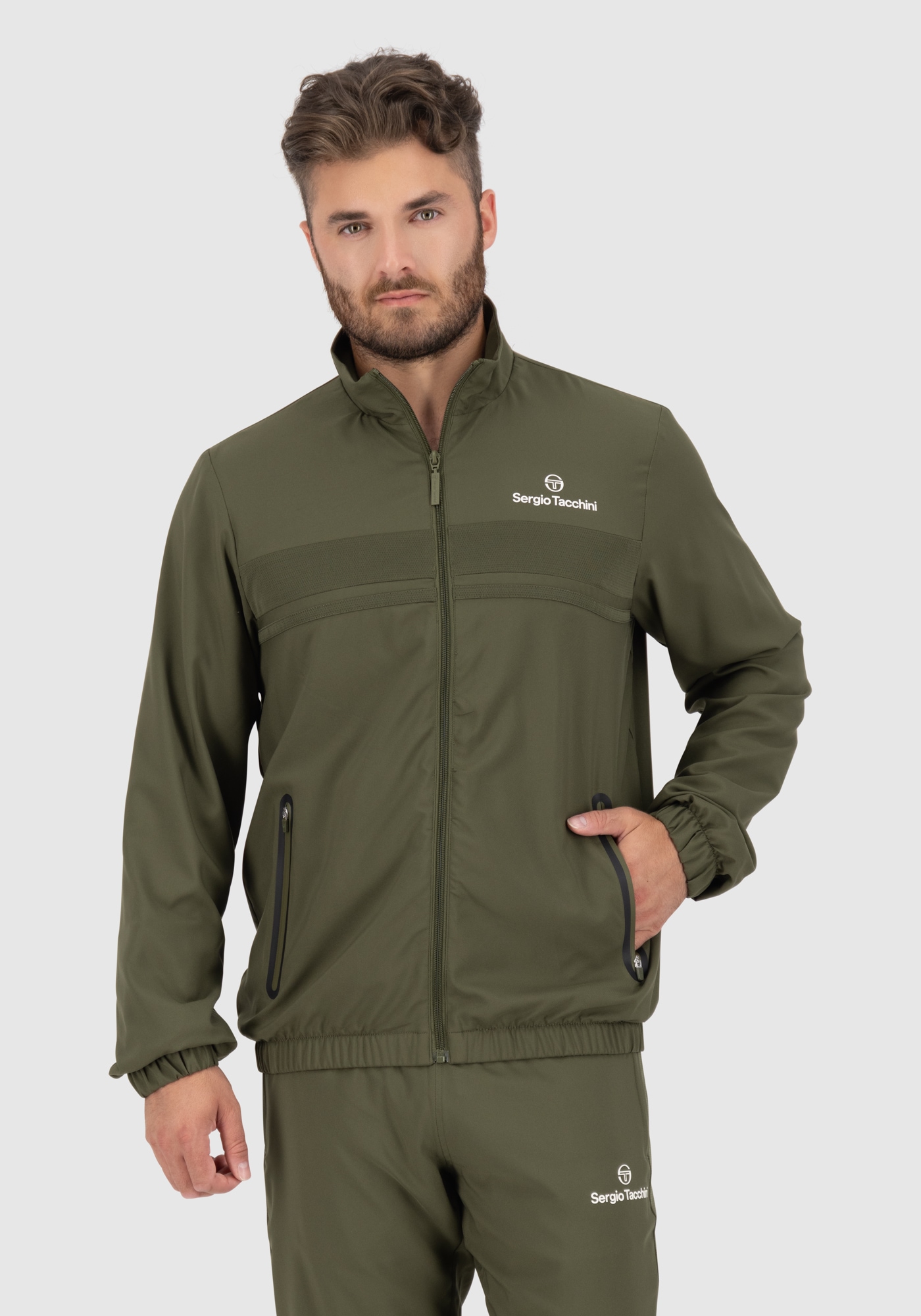 Sergio Tacchini Trainingsanzug "SPECCHIO 024 TRACKSUIT Herren", Trainingsanzug Herren, Tracksuit, Retro, Outdoor, Jogging, Streetwear