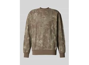 Sweatshirt mit Label-Stitching