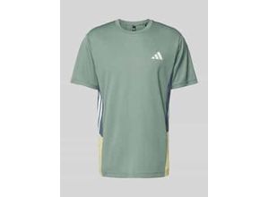 T-Shirt mit Label-Print