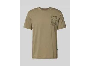 T-Shirt mit Label-Print