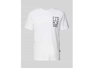 T-Shirt mit Label-Print