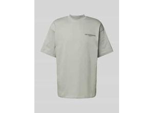 T-Shirt mit Label-Print