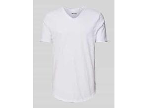 T-Shirt mit V-Ausschnitt Modell 'BENNE'