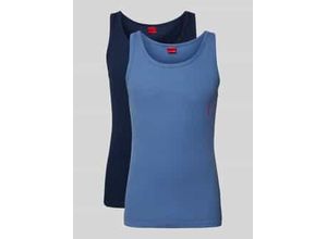 Tanktop mit Label-Print im 2er-Pack