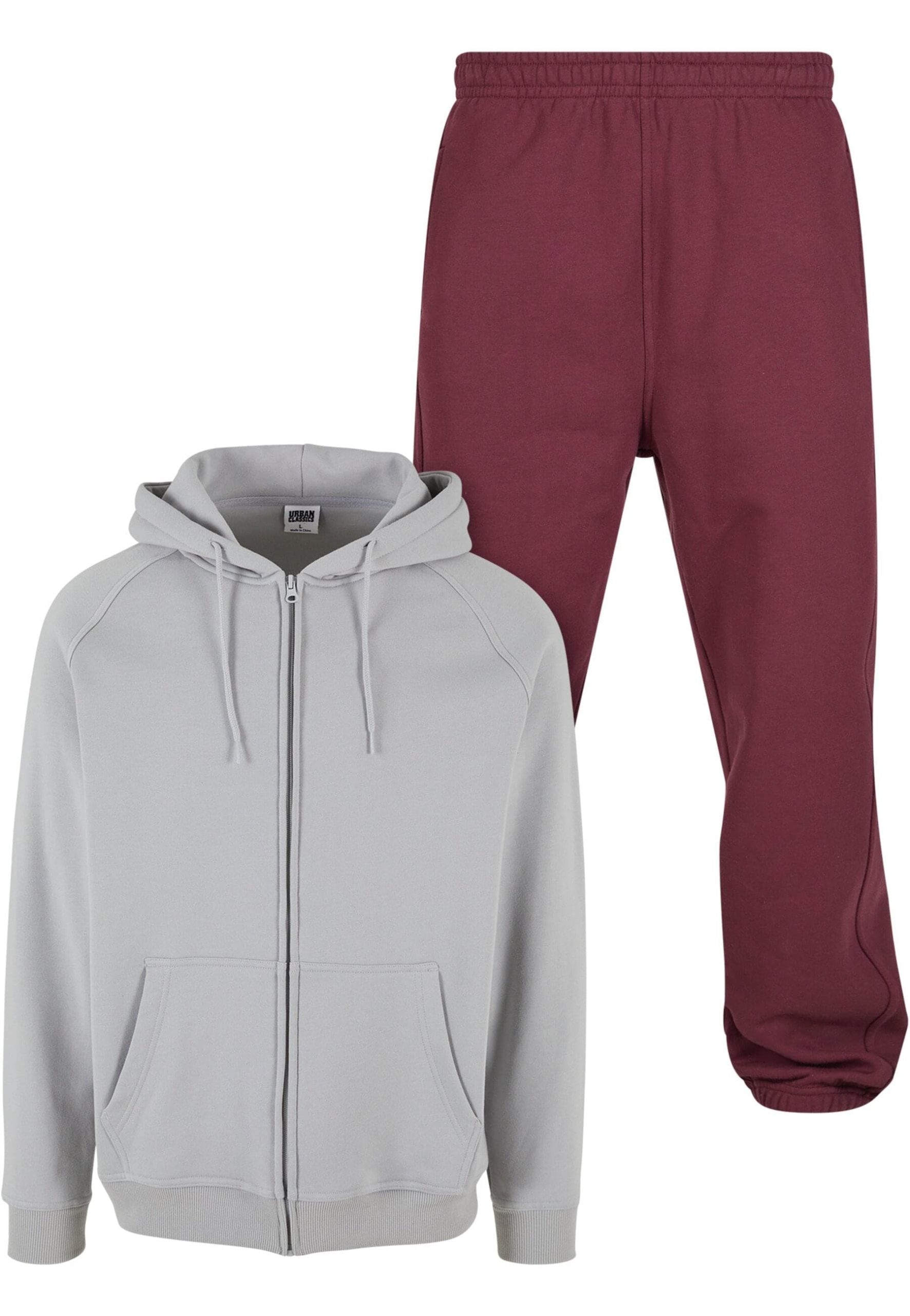URBAN CLASSICS Trainingsanzug "Urban Classics Herren Blank Suit", (2 tlg.)