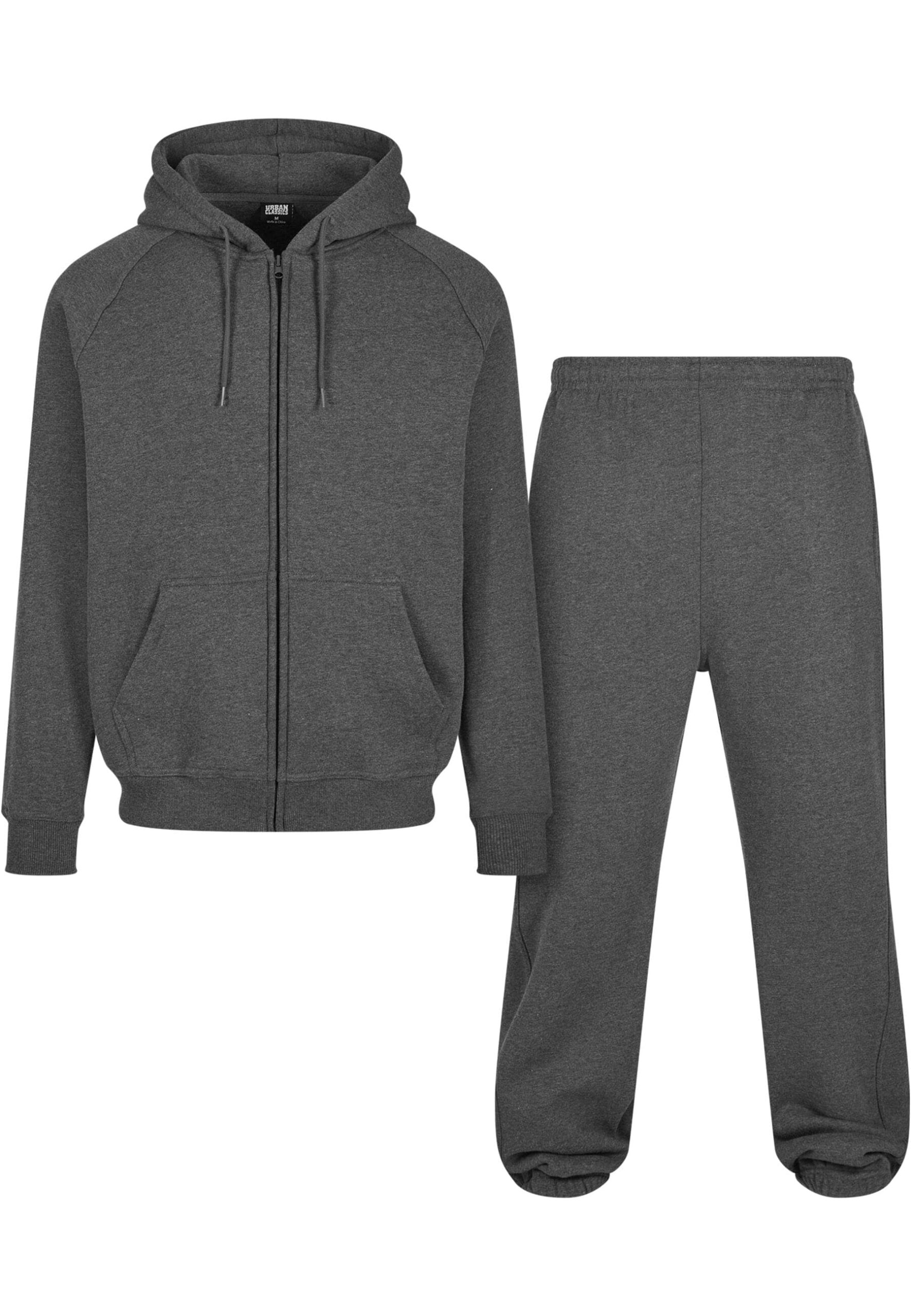 URBAN CLASSICS Trainingsanzug "Urban Classics Herren Blank Suit", (2 tlg.)