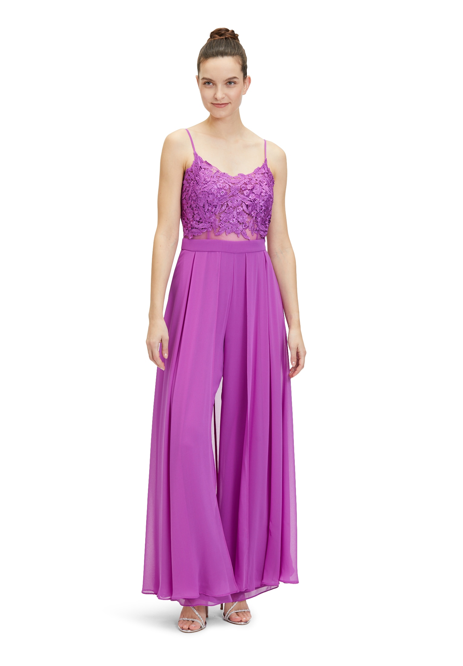 Vera Mont Overall "Vera Mont Jumpsuit mit Stickerei", (1 tlg.), Materialmix
