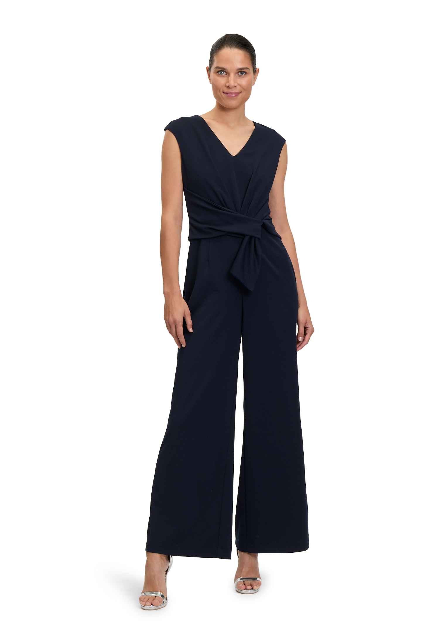 Vera Mont Overall "Vera Mont Jumpsuit mit weitem Bein", (1 tlg.), Bunddetail