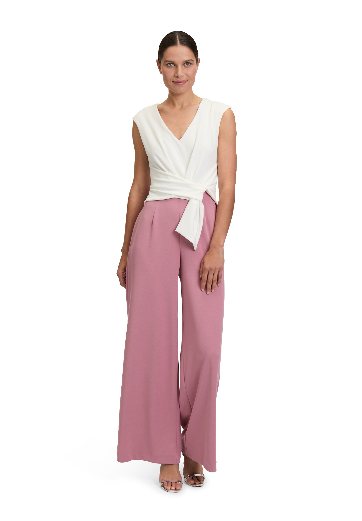 Vera Mont Overall "Vera Mont Jumpsuit mit weitem Bein", (1 tlg.), Bunddetail
