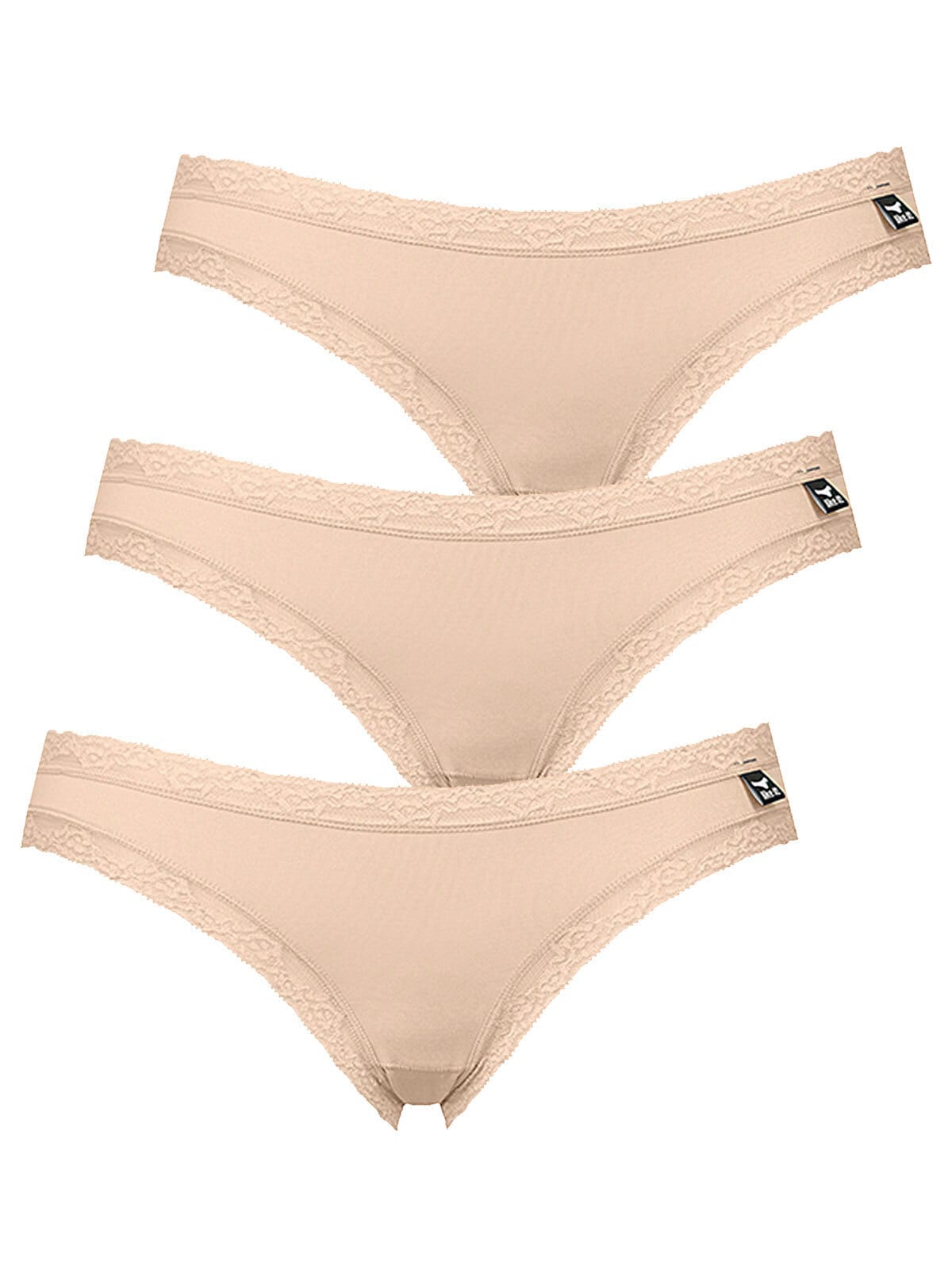 like it Midislip "3er Pack Damen Minislip Olivia", (Spar-Pack, 3 Stück St.)
