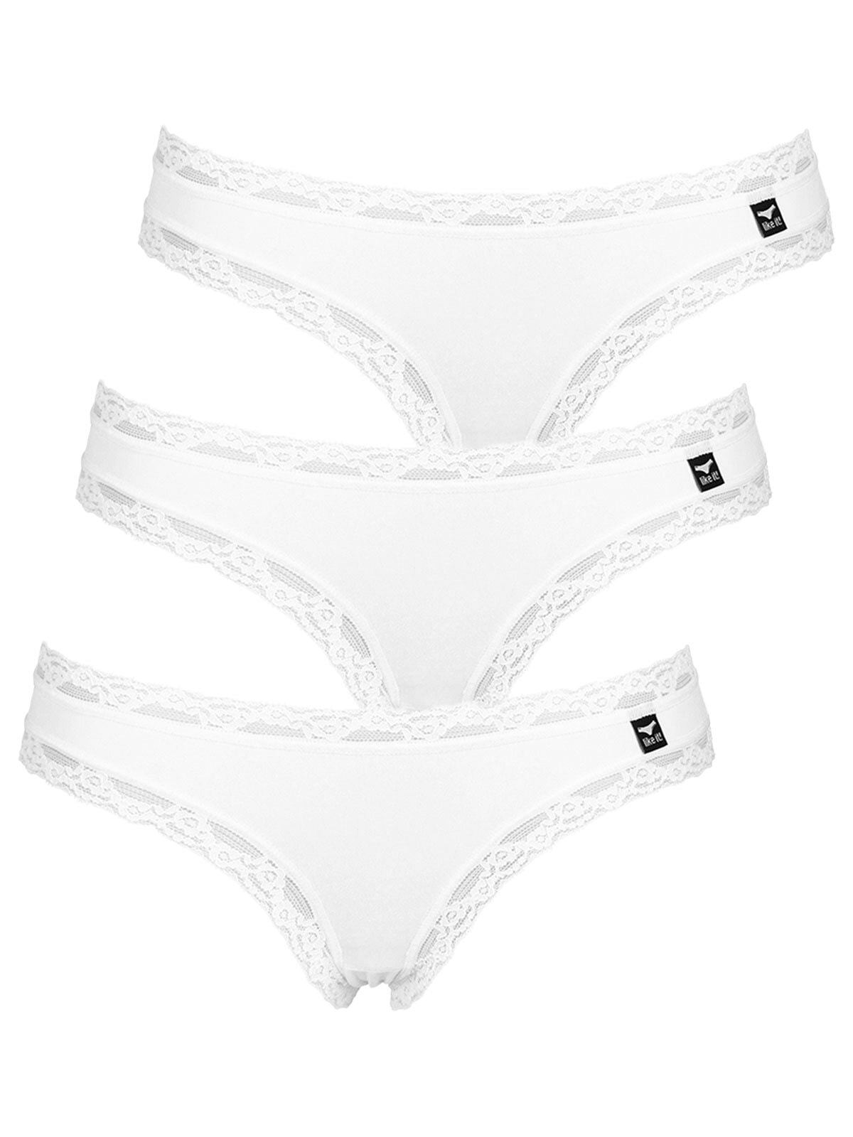 like it Midislip "3er Pack Damen Minislip Olivia", (Spar-Pack, 3 Stück St.)