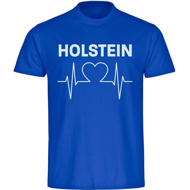 multifanshop T-Shirt Herren Holstein - Herzschlag - Männer