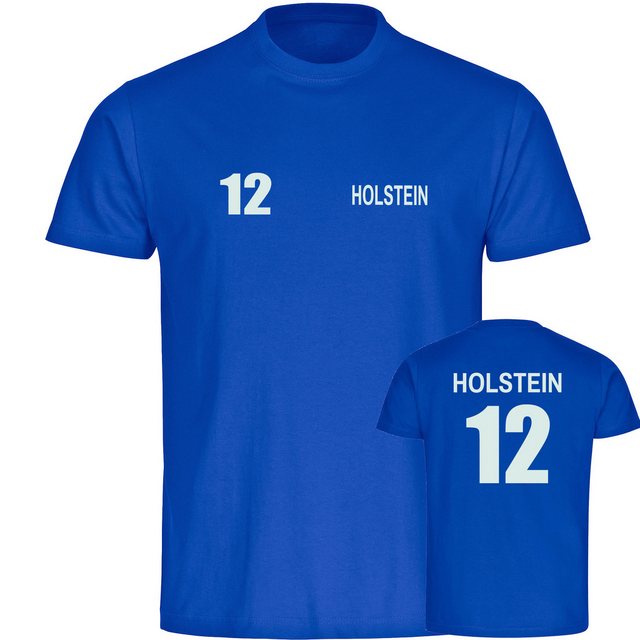 multifanshop T-Shirt Herren Holstein - Trikot Nummer 12 - Männer