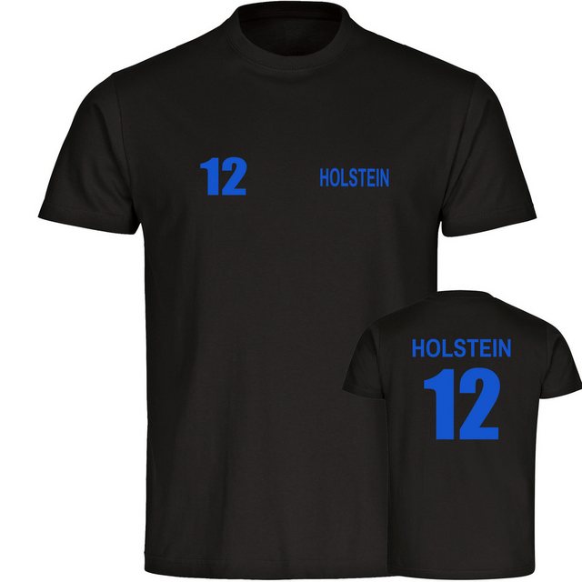 multifanshop T-Shirt Herren Holstein - Trikot Nummer 12 - Männer