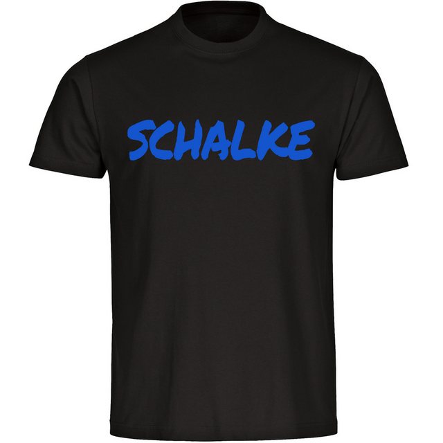 multifanshop T-Shirt Herren Schalke - Textmarker - Männer