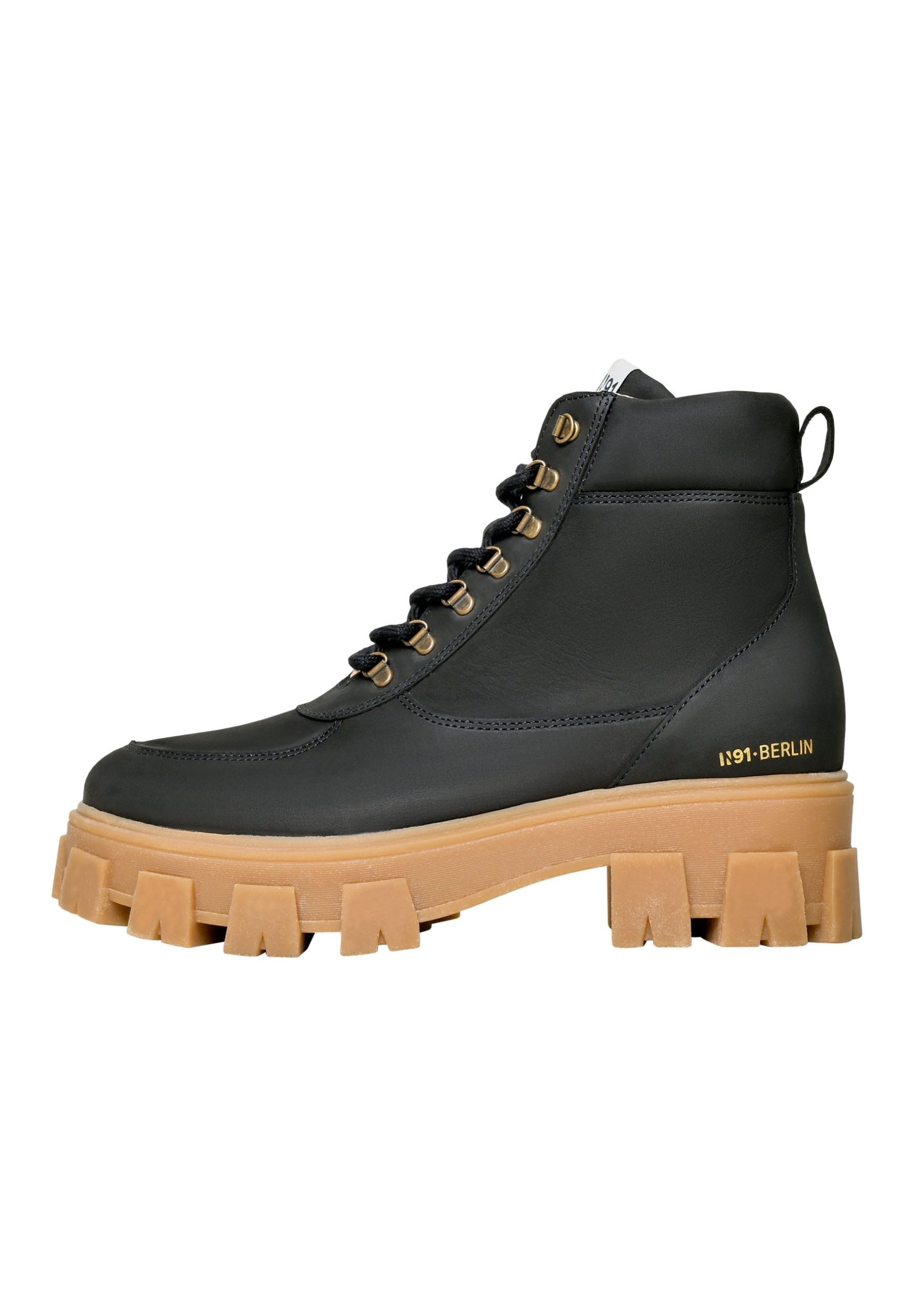 N91 Schnürboots "Style Choice HI Businessschuh", Damen Schnürboots Leder handgefertigt, Hikingboots