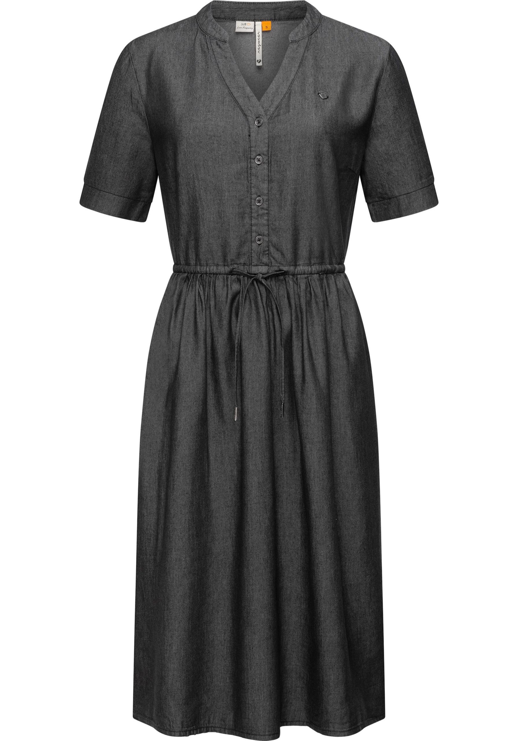 Ragwear Shirtkleid "Casarea Denim", stylisches Damen Sommerkleid mit Taillenband