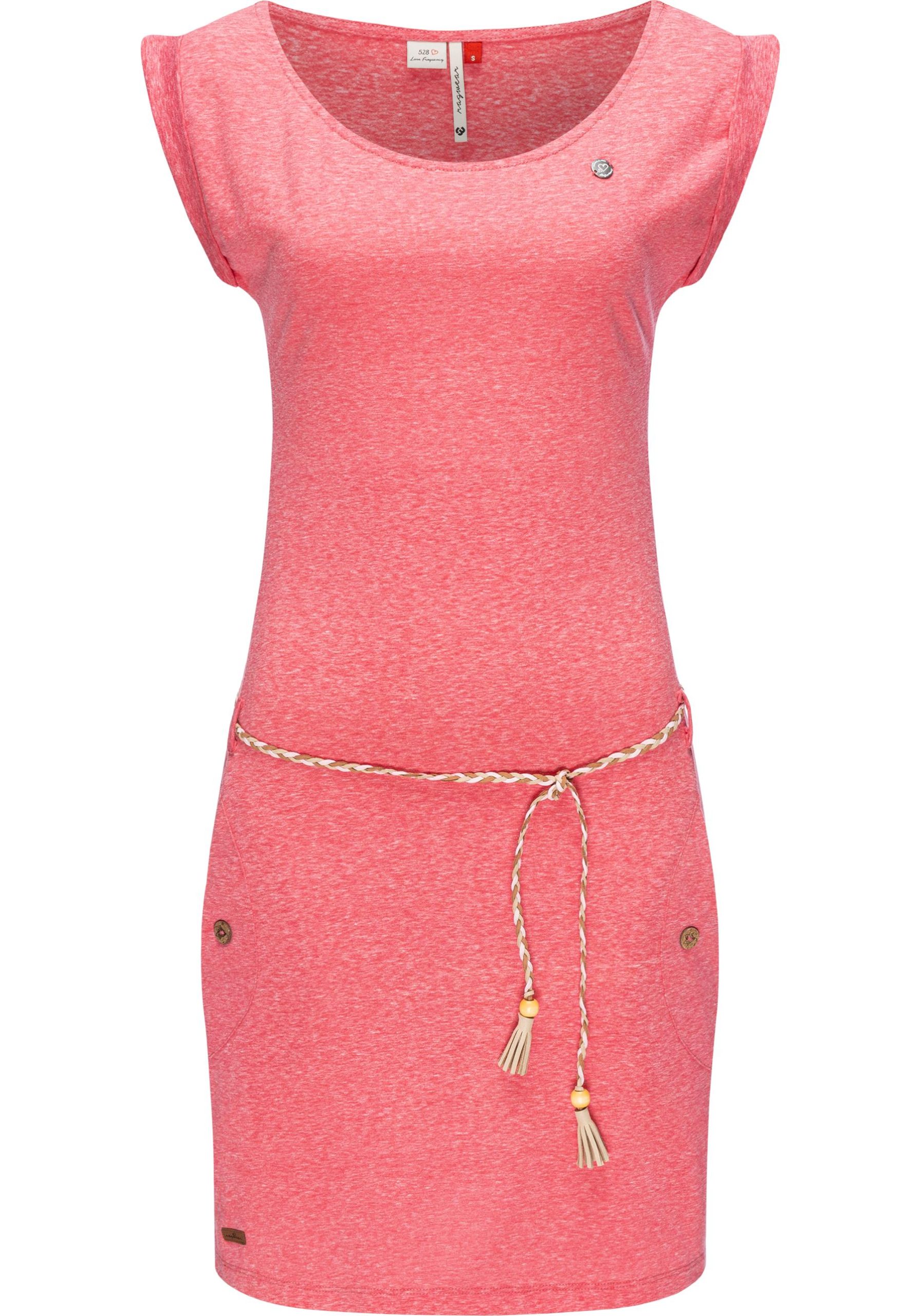 Ragwear Shirtkleid "Tag", leichtes Jersey-Kleid in melierter Optik