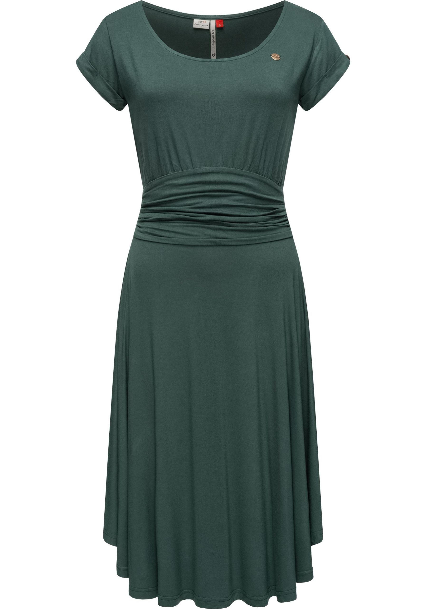 Ragwear Sommerkleid "Ivone Solid", leichtes Jersey-Kleid in melierter Optik