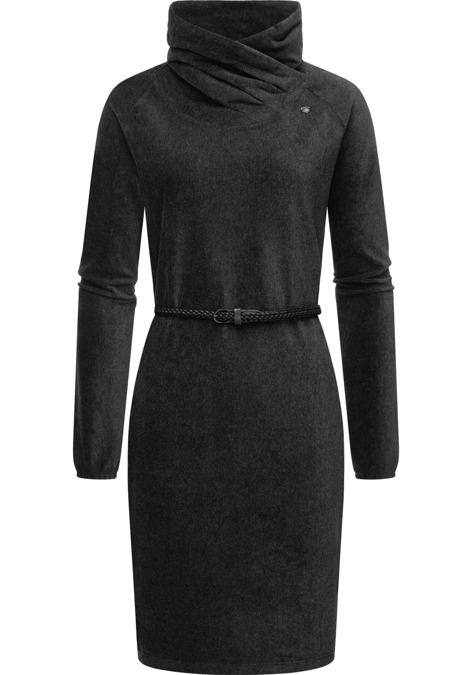 Ragwear Sweatkleid "Belita", warmes Cord-Kleid mit breitem Schlauchkragen