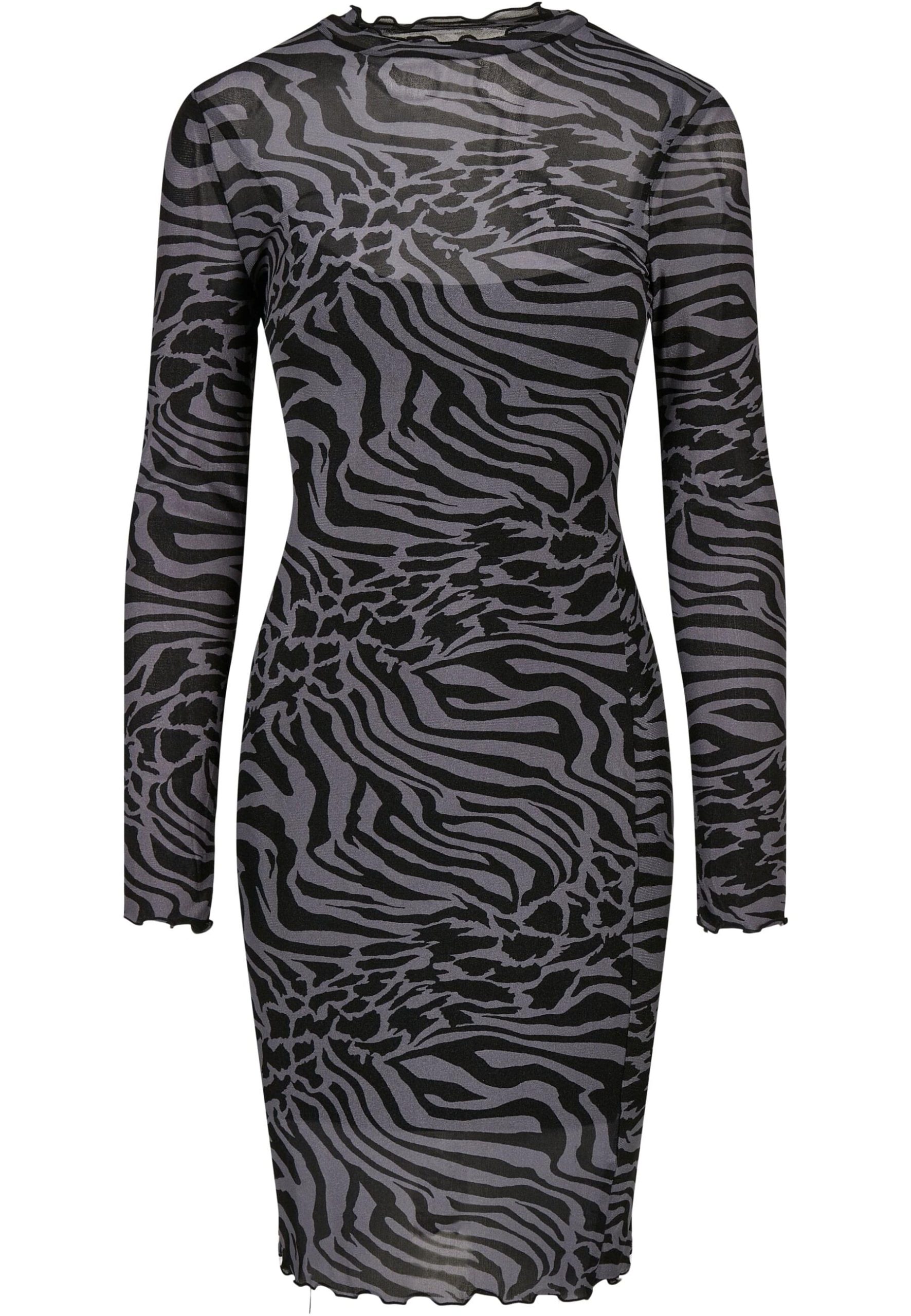 URBAN CLASSICS Shirtkleid "Urban Classics Damen Ladies AOP Double Layer Dress", (1 tlg.)