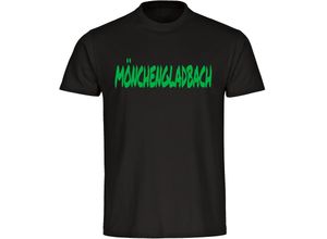 multifanshop Herren T-Shirt - Mönchengladbach - Textmarker - Druck grün - Männer