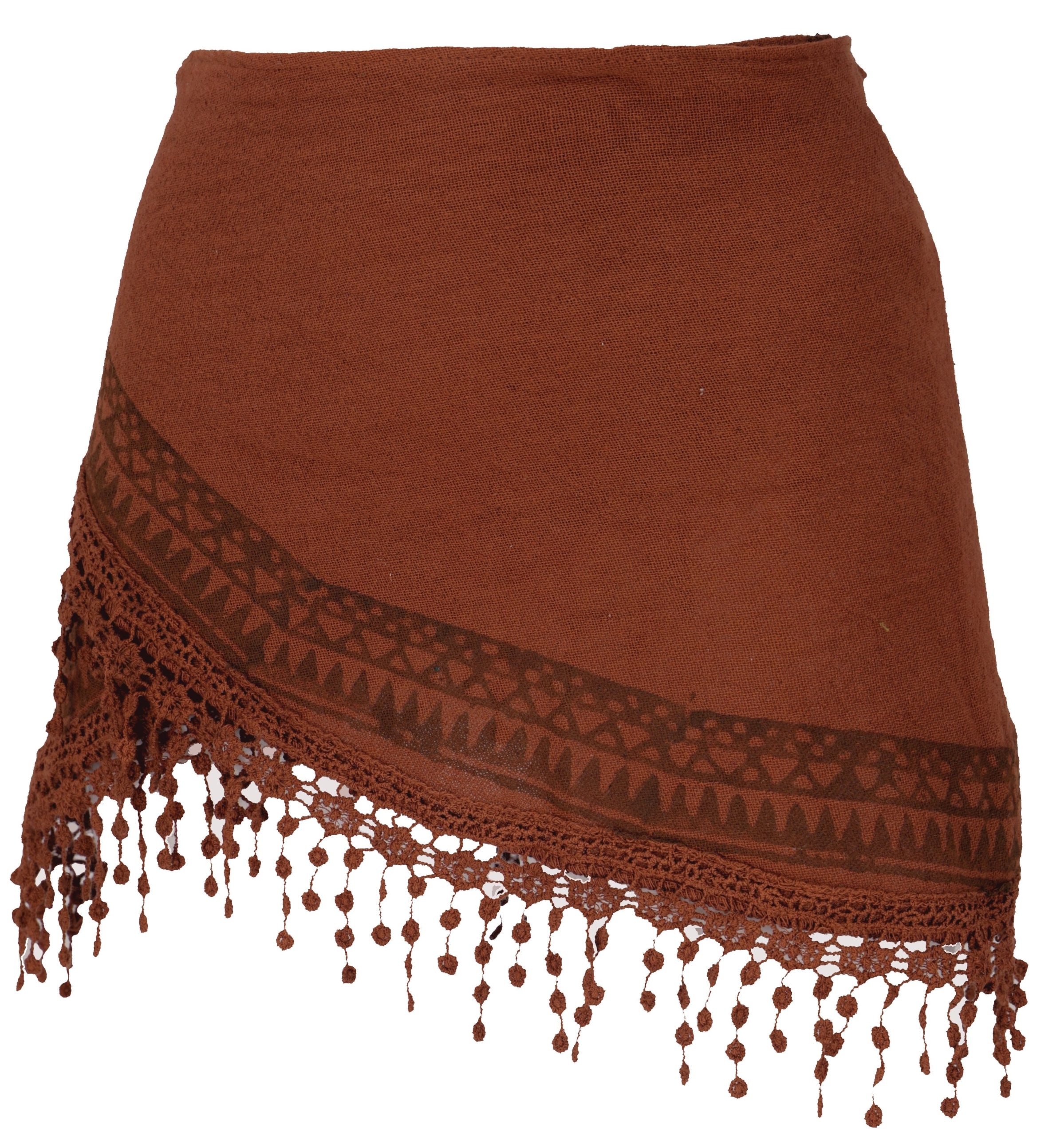 Guru-Shop Minirock Extravaganter Cacheur, superkurzer bedruckter..