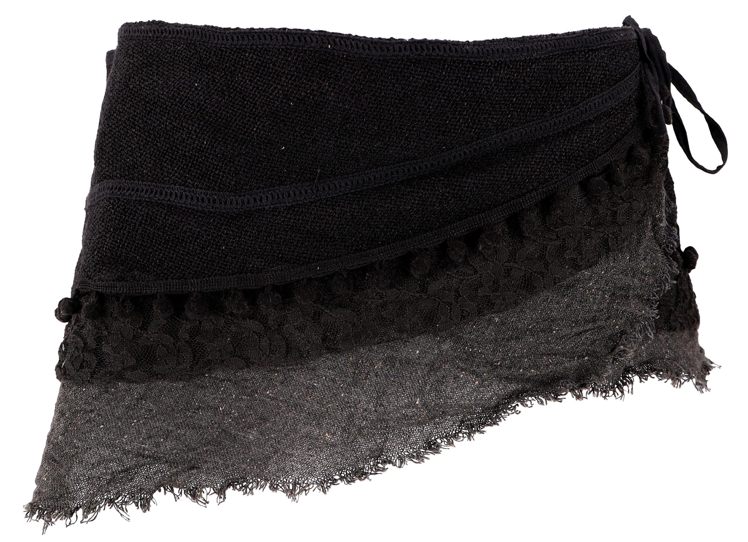 Guru-Shop Minirock Goa Cacheur mit Spitze,