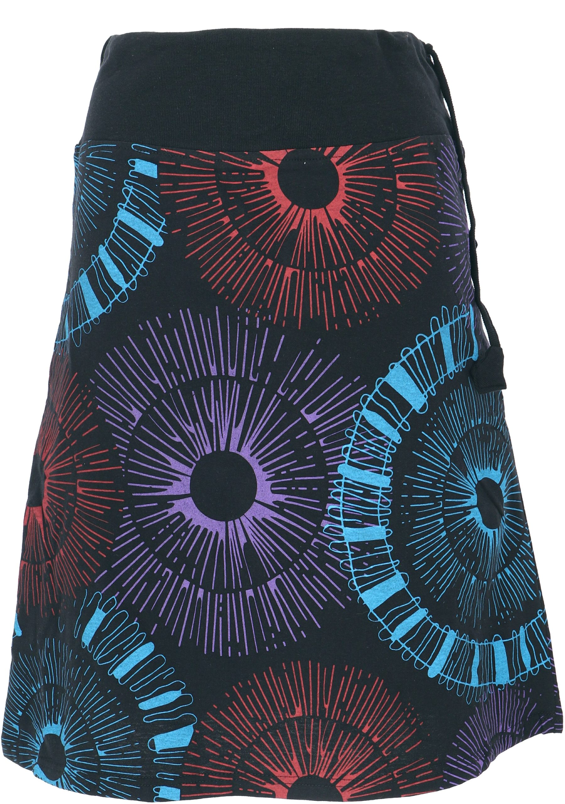Guru-Shop Minirock Knielanger Rock Boho chic,