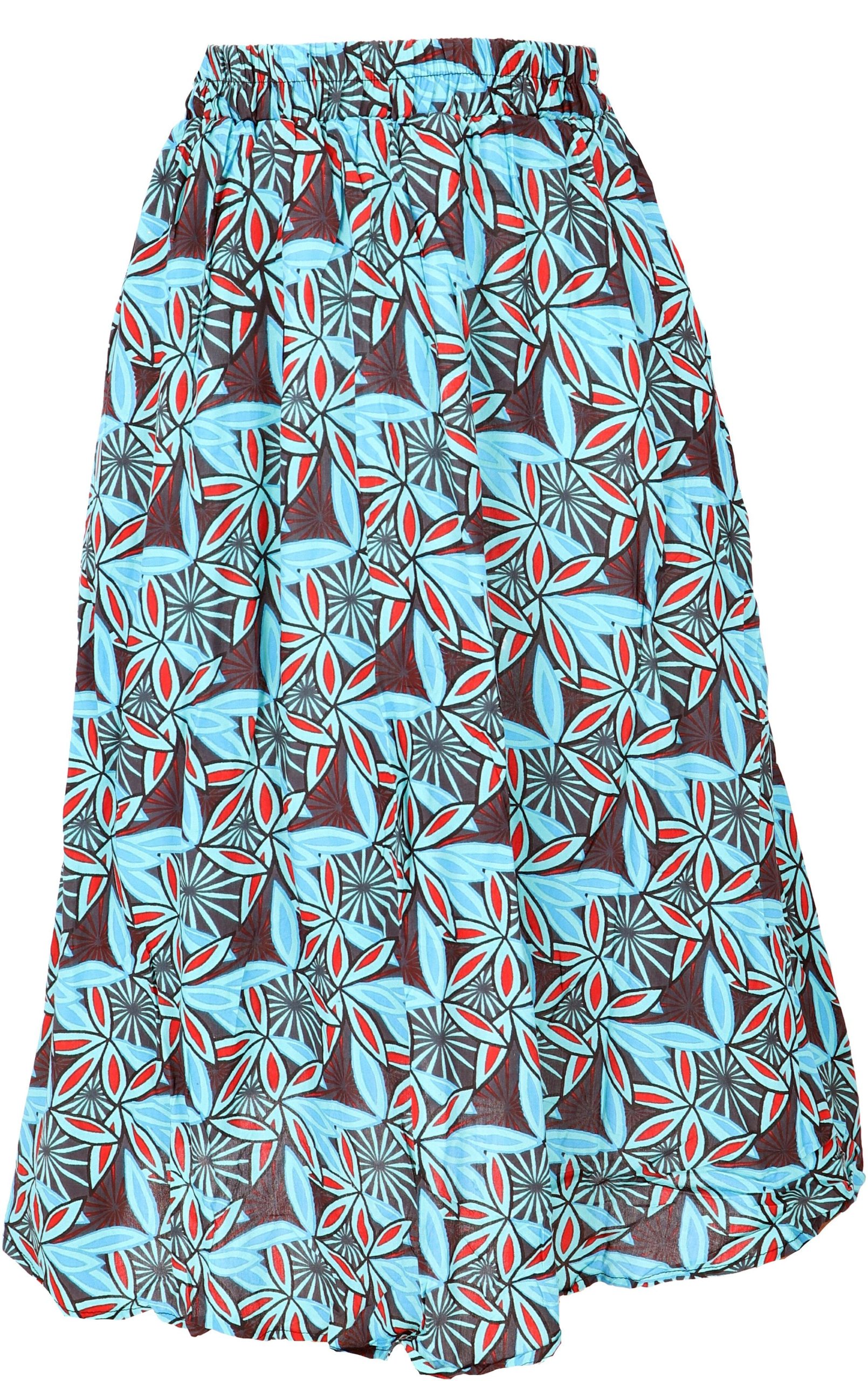 Guru-Shop Minirock Luftiger knielanger Rock, Boho