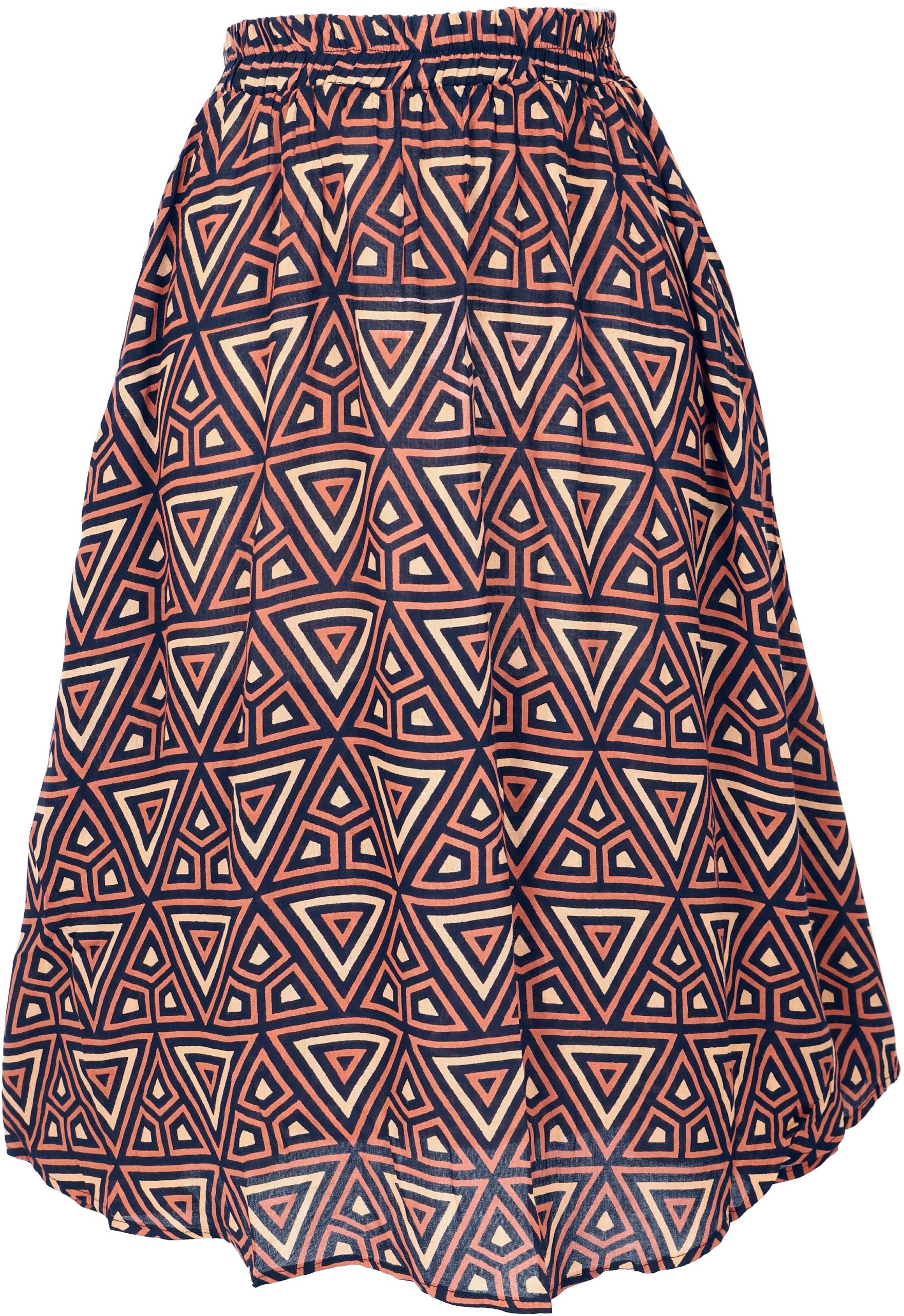 Guru-Shop Minirock Luftiger knielanger Rock, Boho