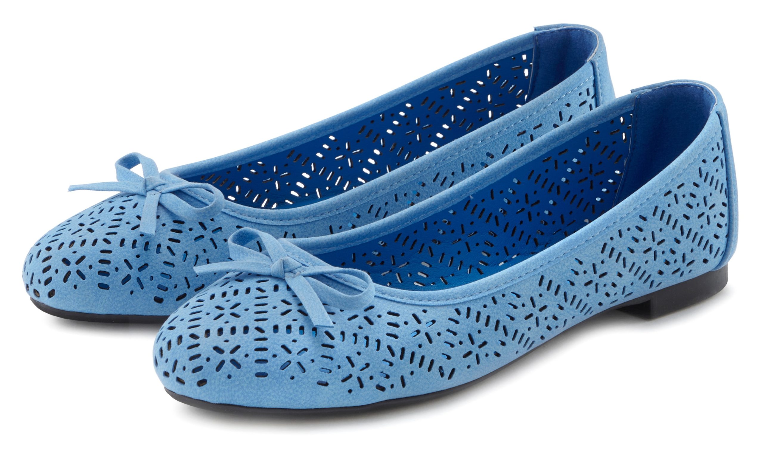 LASCANA Ballerina, Freizeitschuh, Slipper, Halbschuh mit kleinen Cut-Outs VEGAN