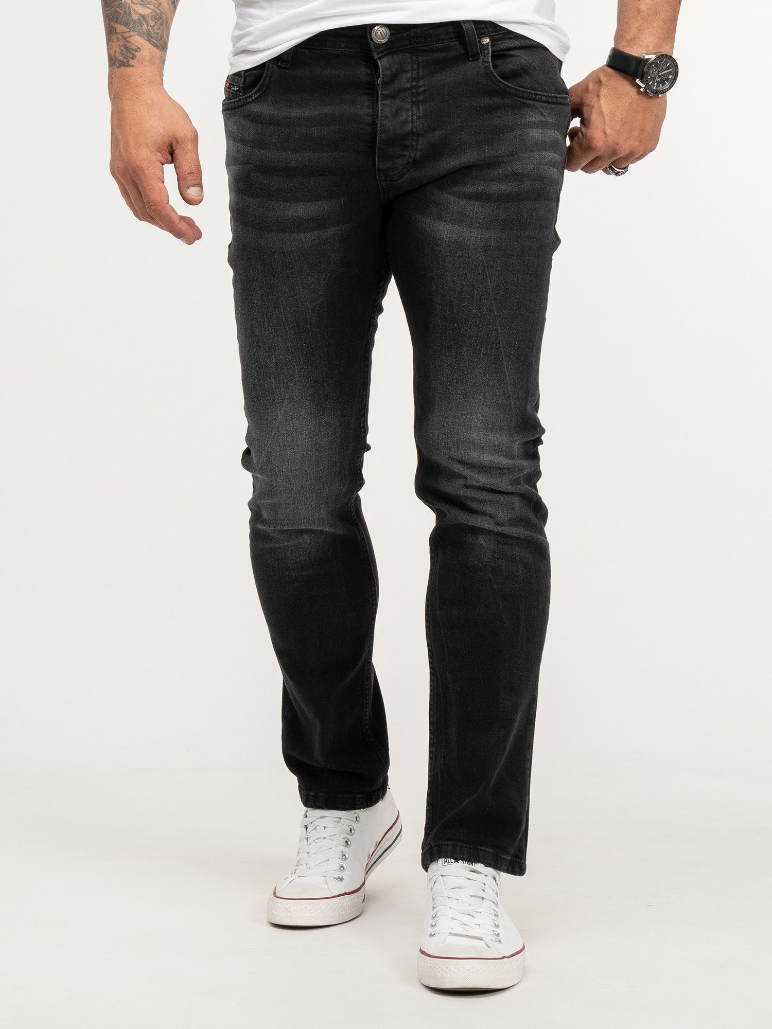 Lorenzo Loren Regular-fit-Jeans Herren Jeans Stretch