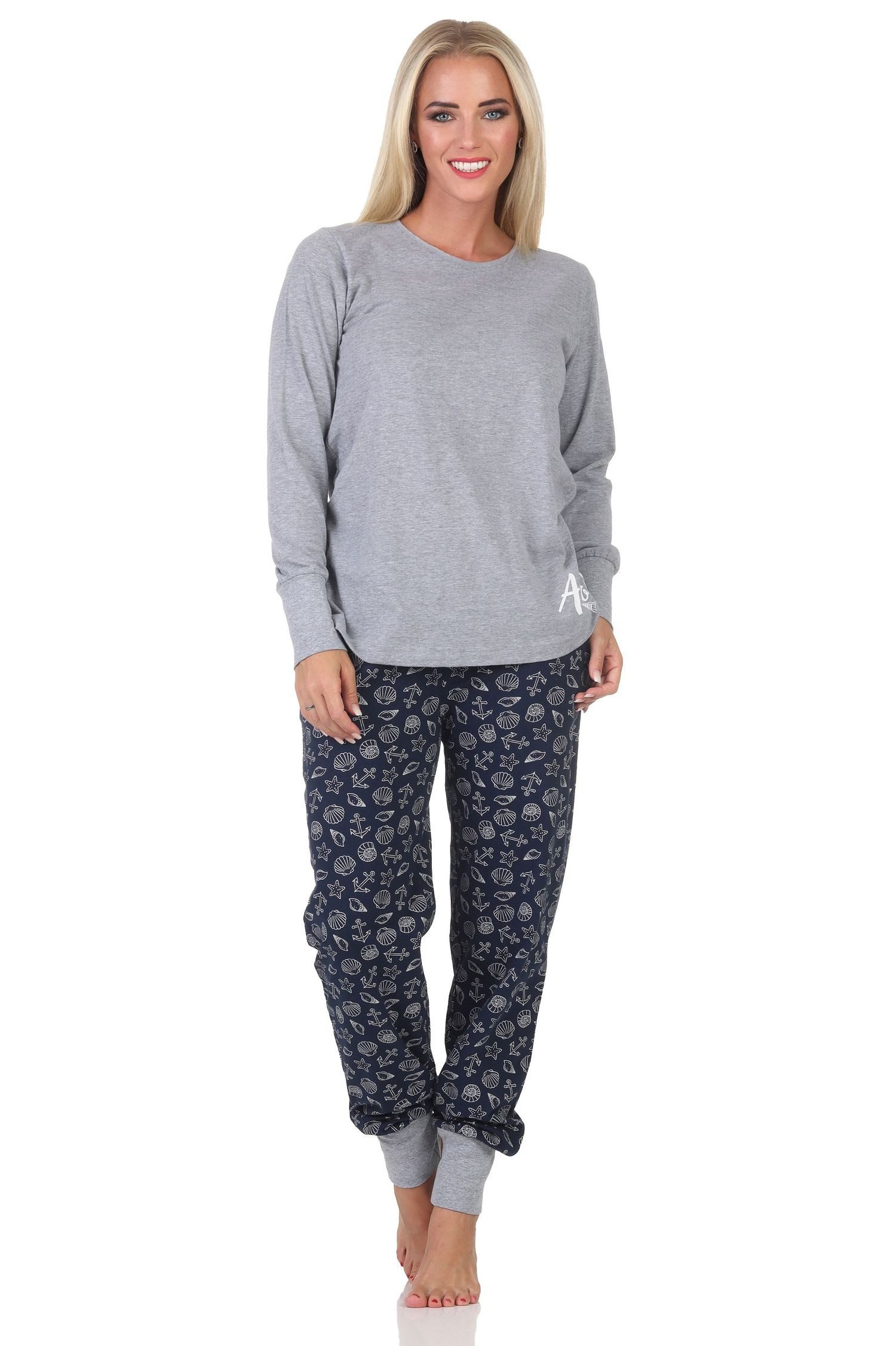 Normann Pyjama Normann Damen Schlafanzug mit