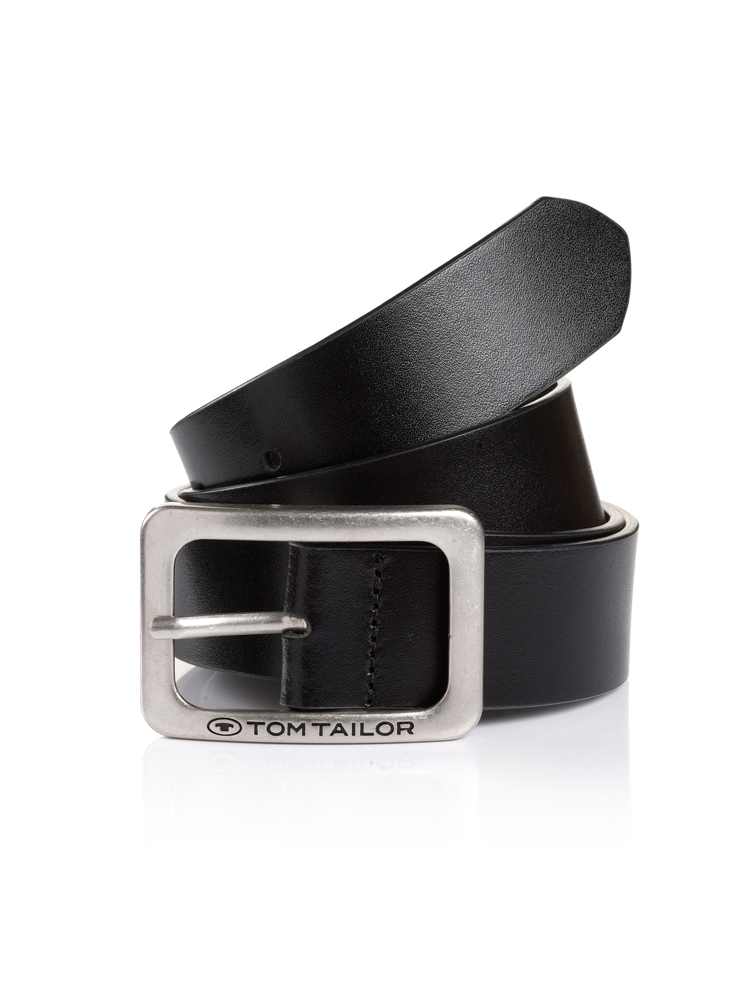 TOM TAILOR Ledergürtel "TTEVE", 4 cm breiter Damen Ledergürtel, kalssiches Must-Have