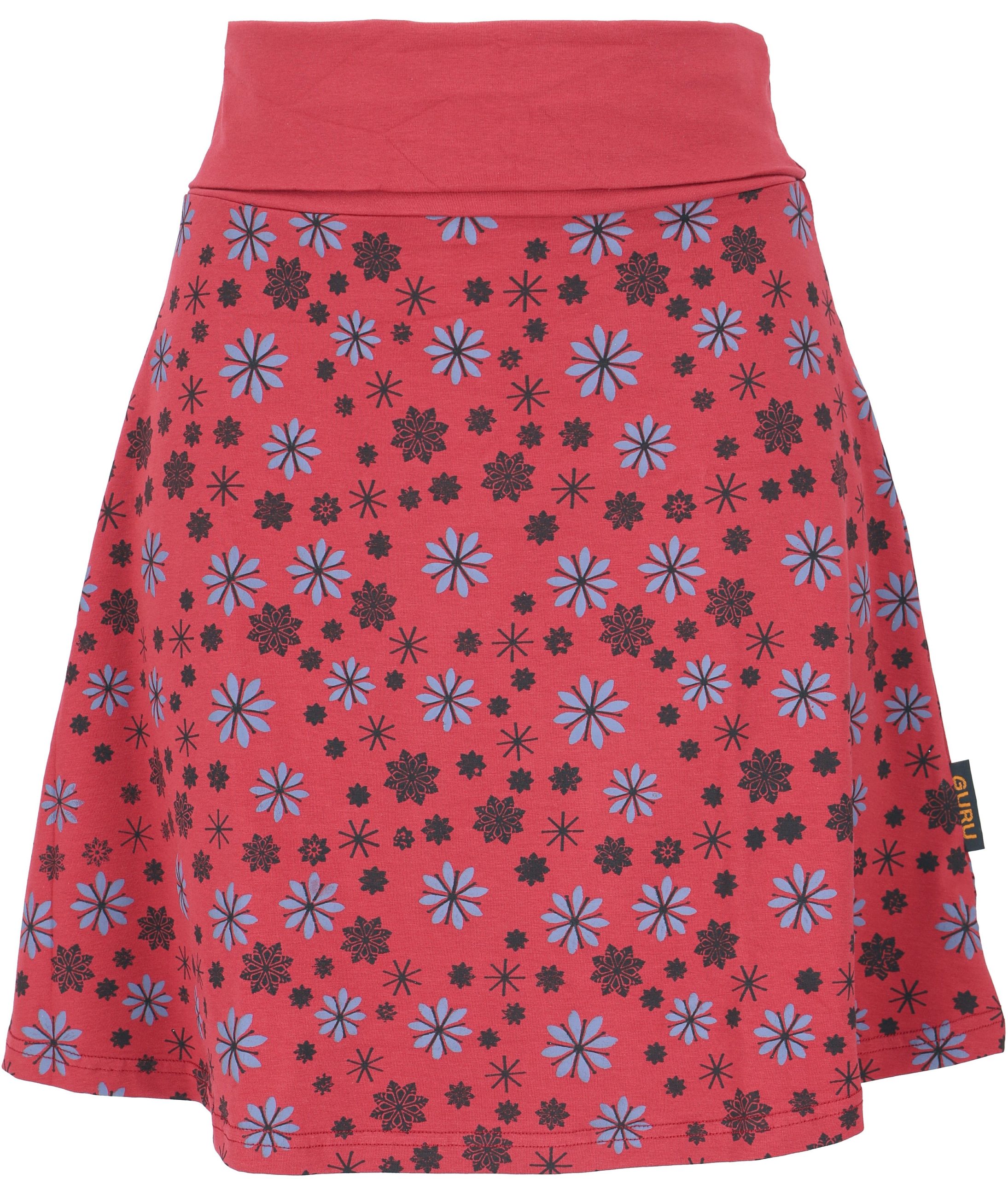 Guru-Shop Minirock Minirock aus Bio-Baumwolle, Boho