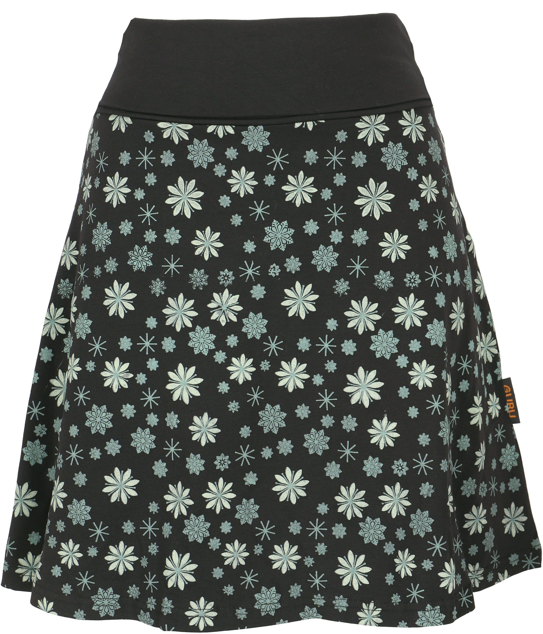 Guru-Shop Minirock Minirock aus Bio-Baumwolle, Boho