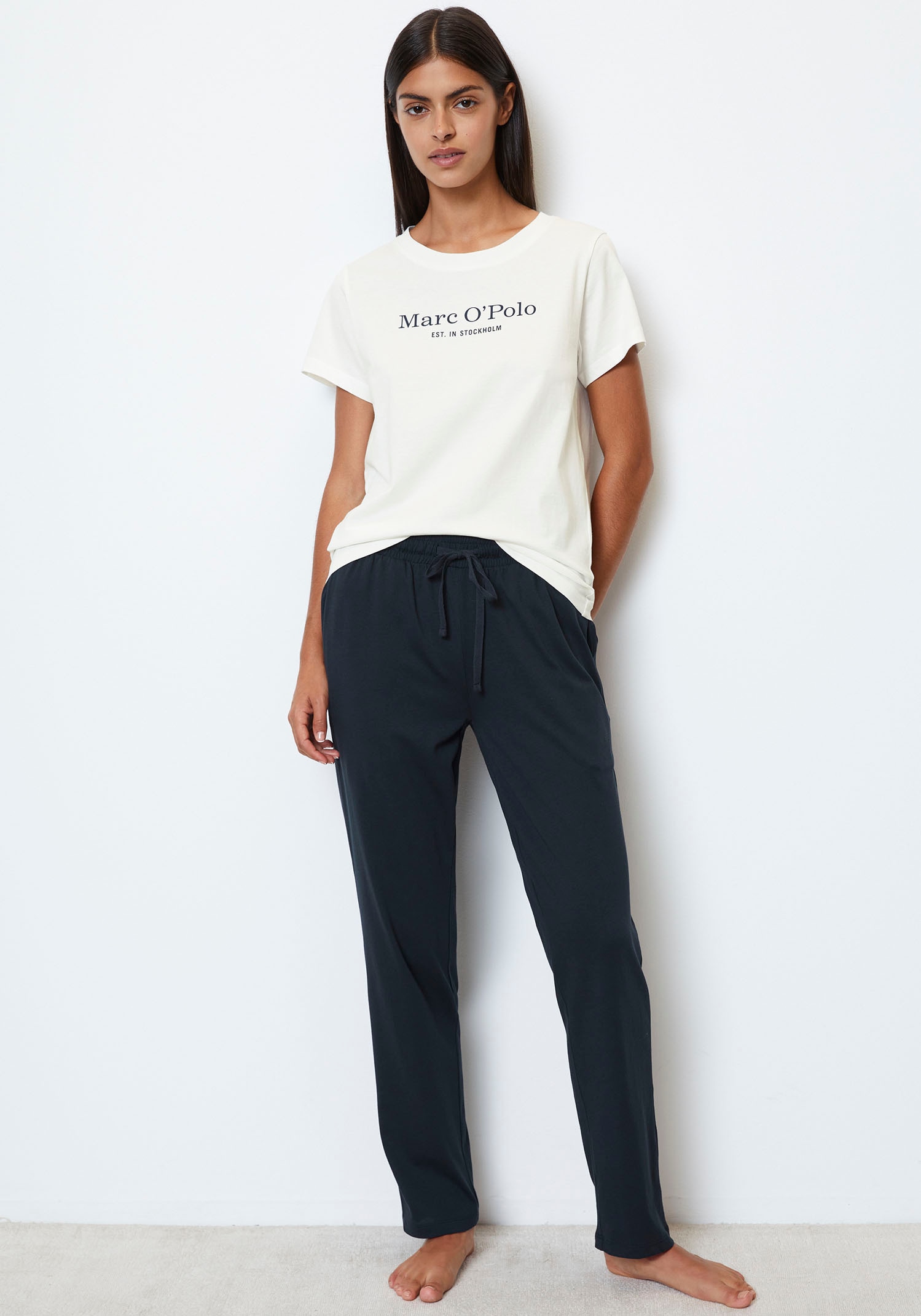 Marc OPolo Pyjamahose "Mix & Match Cotton-Woven", mit elastischem Bund